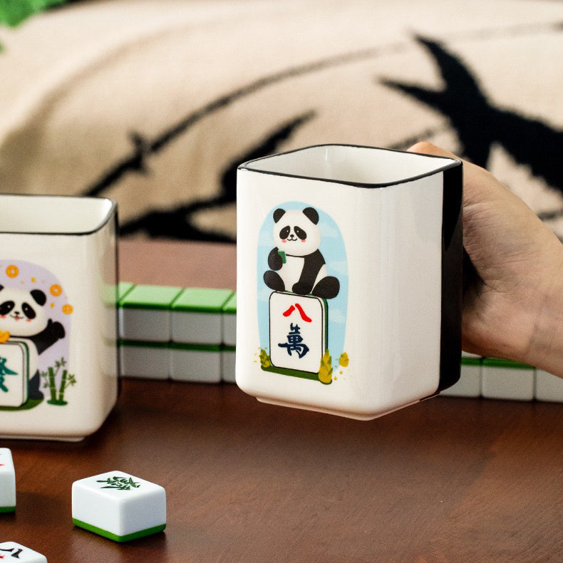 Panda Mahjong Ceramic Coffee Mug (5-9 Working Days Delivery)