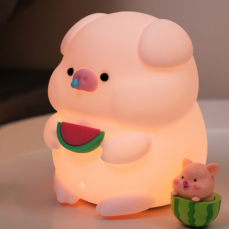 Foodie Pig Silicone LED Night Lamp (5-9 Working Days Delivery)
