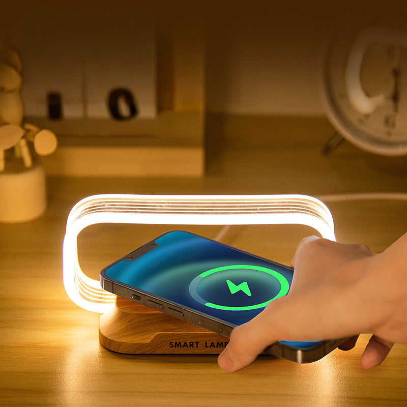 W06 Bedside Wireless 2 in 1 Charging Pad + LED Lamp (5 - 9 Working Days Delivery)