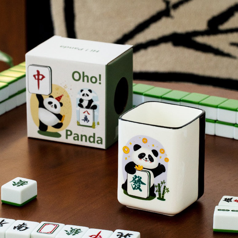 Panda Mahjong Ceramic Coffee Mug (5-9 Working Days Delivery)