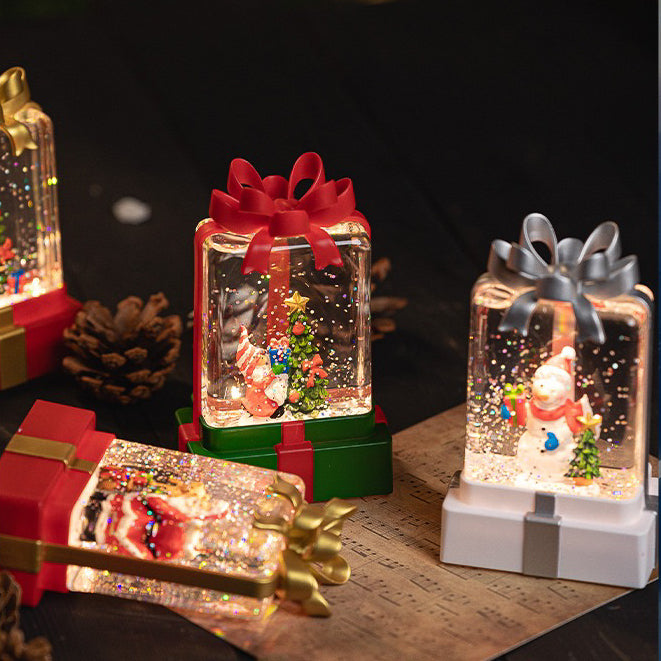 Christmas Gift Box Snow Dome + Night Lamp (5-9 Working Days Delivery)