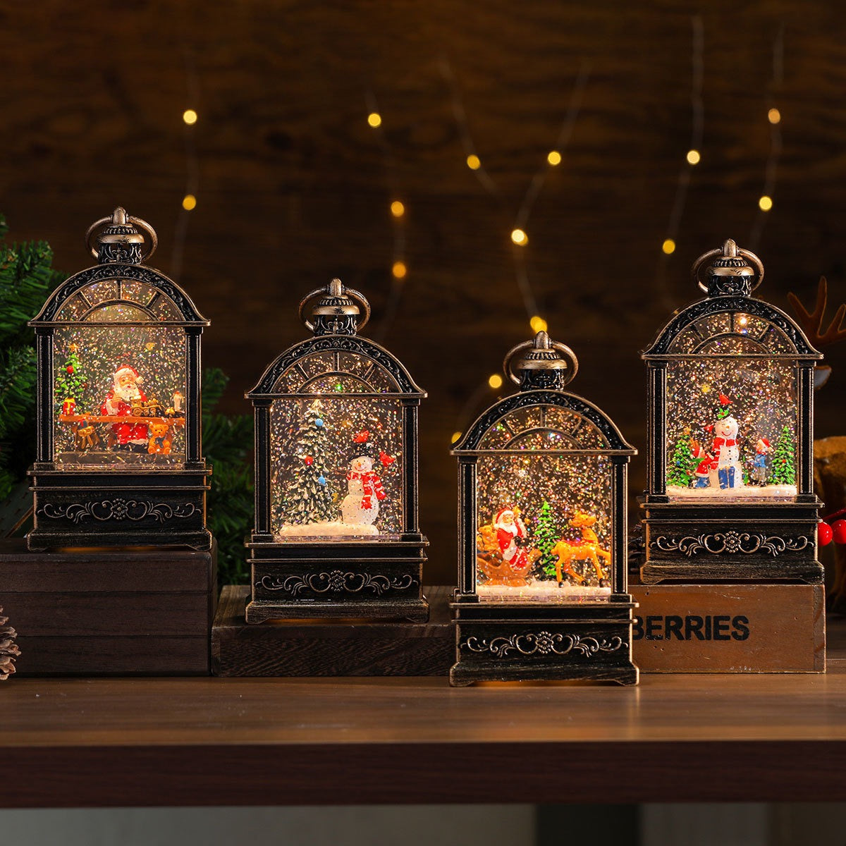 Christmas Arch Pavilion Snow Dome + Night Lamp (5-9 Working Days Delivery)