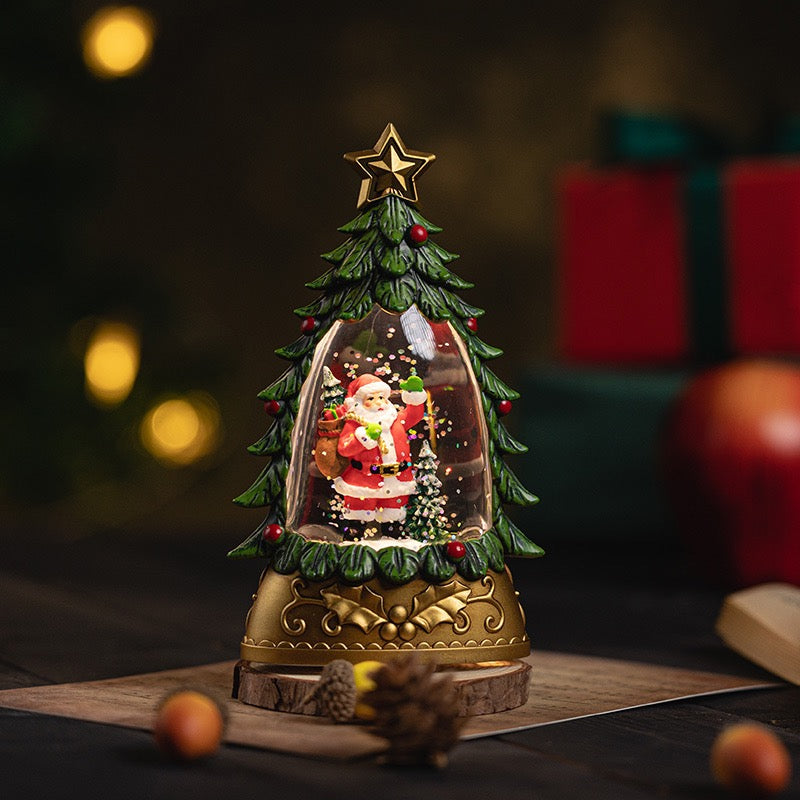 Christmas Tree Snow Dome + Night Lamp (5-9 Working Days Delivery)
