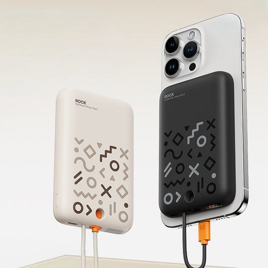 Rock Minimalist Powerbank With MagSafe 10000mAh (5-9 Working Days Delivery)