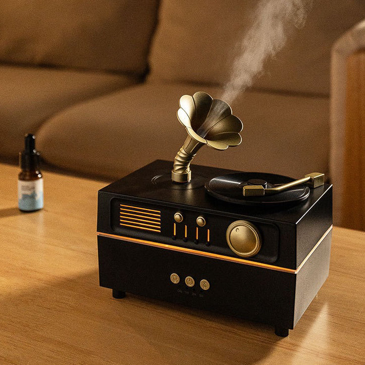 Classic Gramophone 2 in 1 Fragrance Diffuser + Bluetooth Speaker (5-9 Working Days Delivery)
