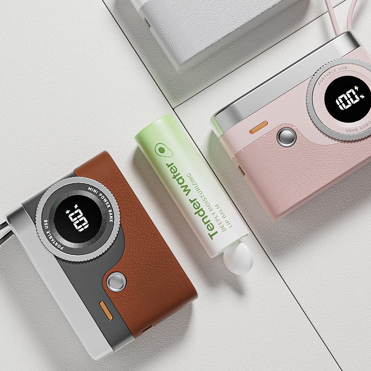 T-03 Retro Camera Powerbank 10000mAh (5-9 Working Days Delivery)