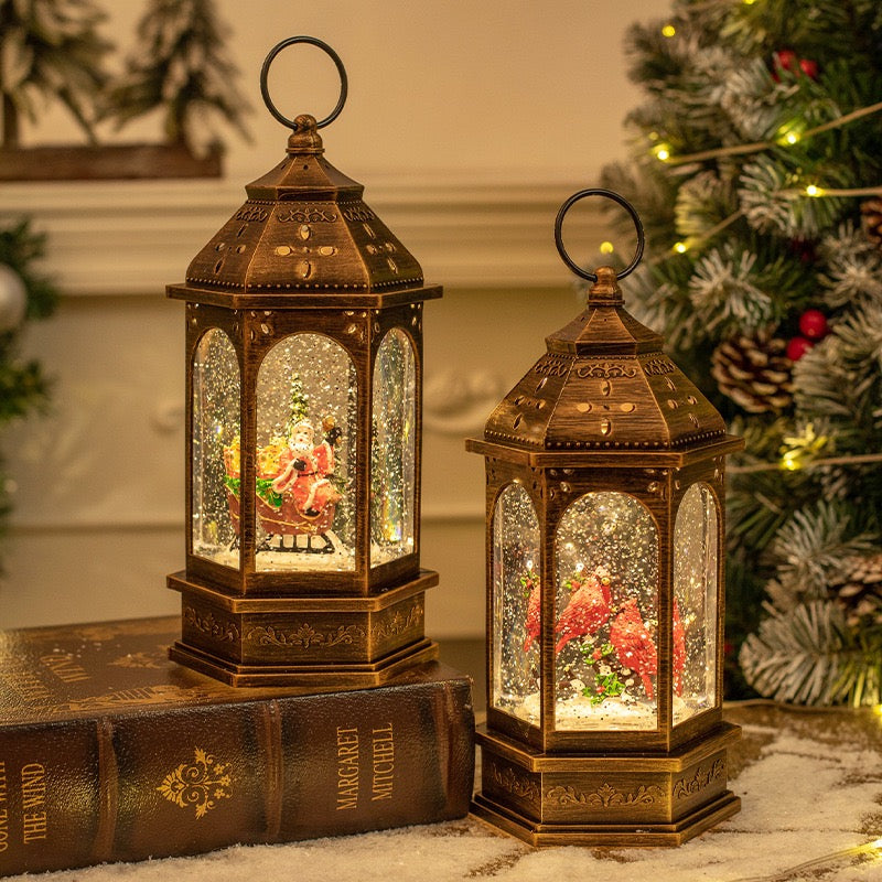 Lantern Tower Snow Dome + Night Lamp (5-9 Working Days Delivery)