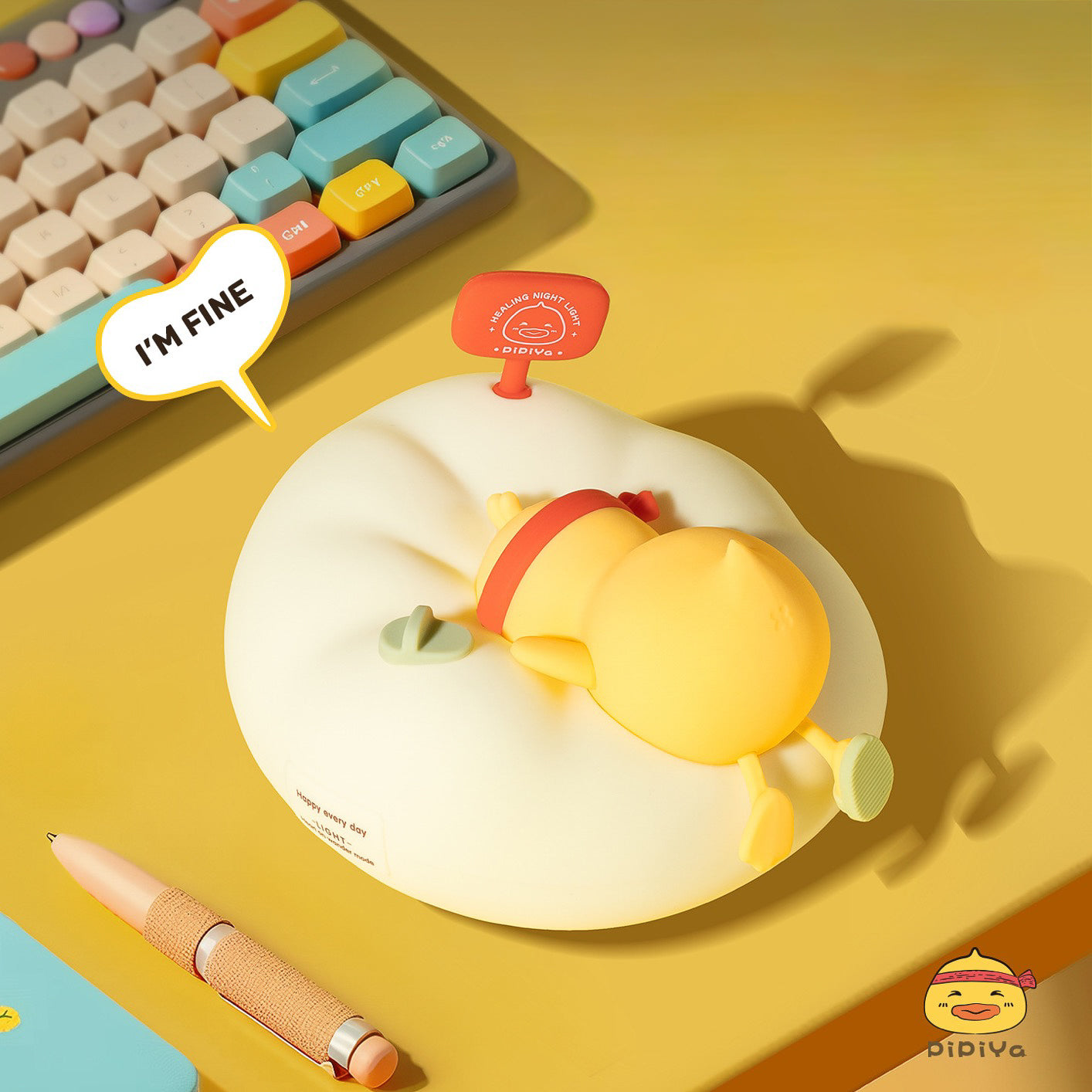 Pipiya Lazy Duck LED Night Lamp (5-9 Working Days Delivery)
