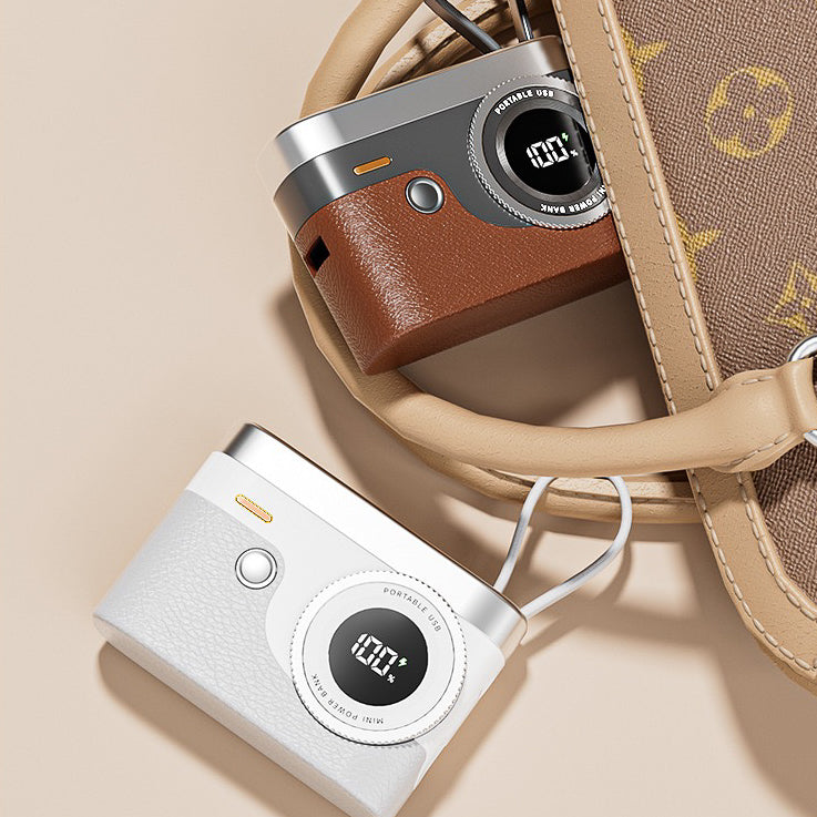 T-03 Retro Camera Powerbank 10000mAh (5-9 Working Days Delivery)