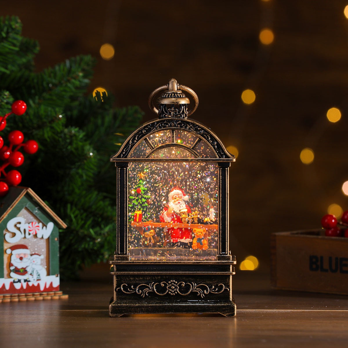 Christmas Arch Pavilion Snow Dome + Night Lamp (5-9 Working Days Delivery)