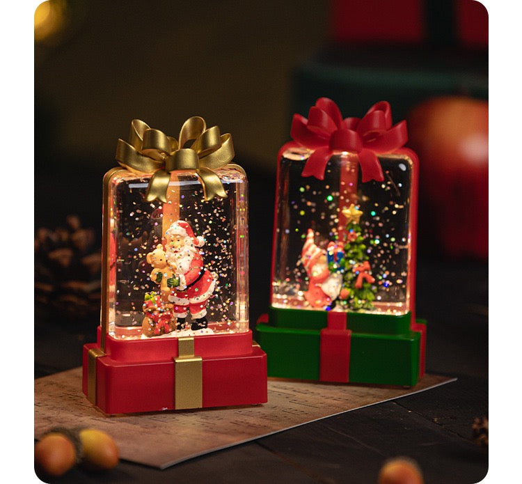Christmas Gift Box Snow Dome + Night Lamp (5-9 Working Days Delivery)