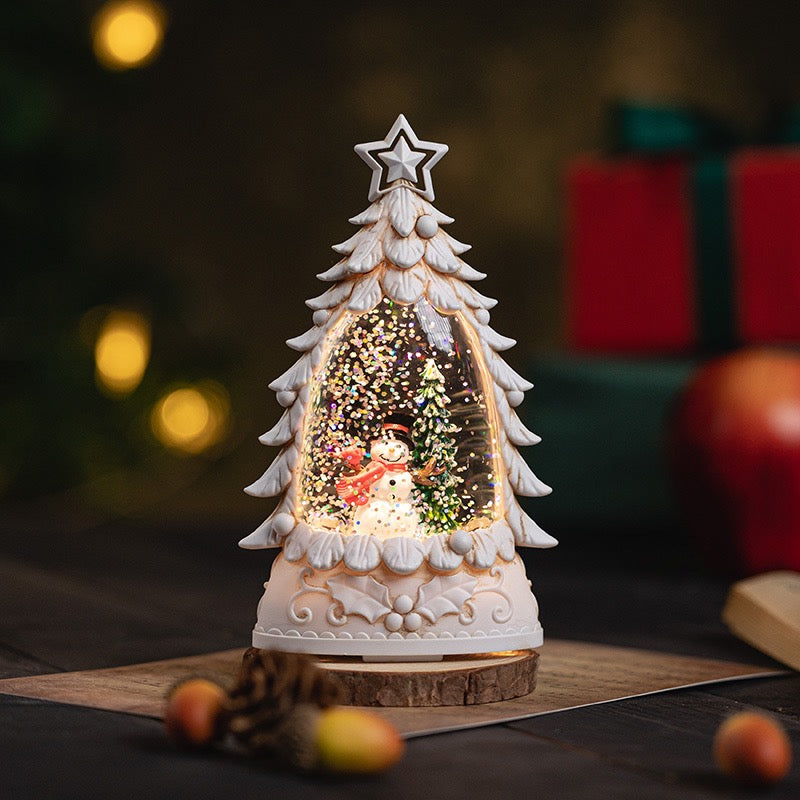Christmas Tree Snow Dome + Night Lamp (5-9 Working Days Delivery)