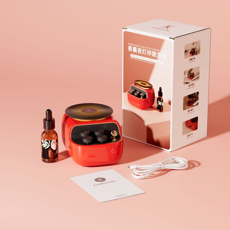 << READY STOCK >> K12 Vinyl Bluetooth Speaker With Fragrance Diffuser