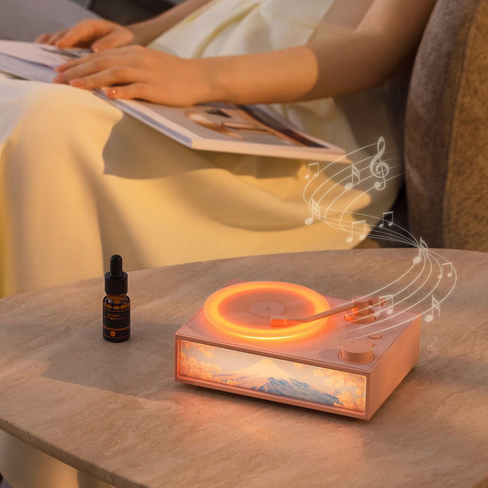 Modern Vinyl Bluetooth Speaker With Fragrance Diffuser (5-9 Working Days Delivery)