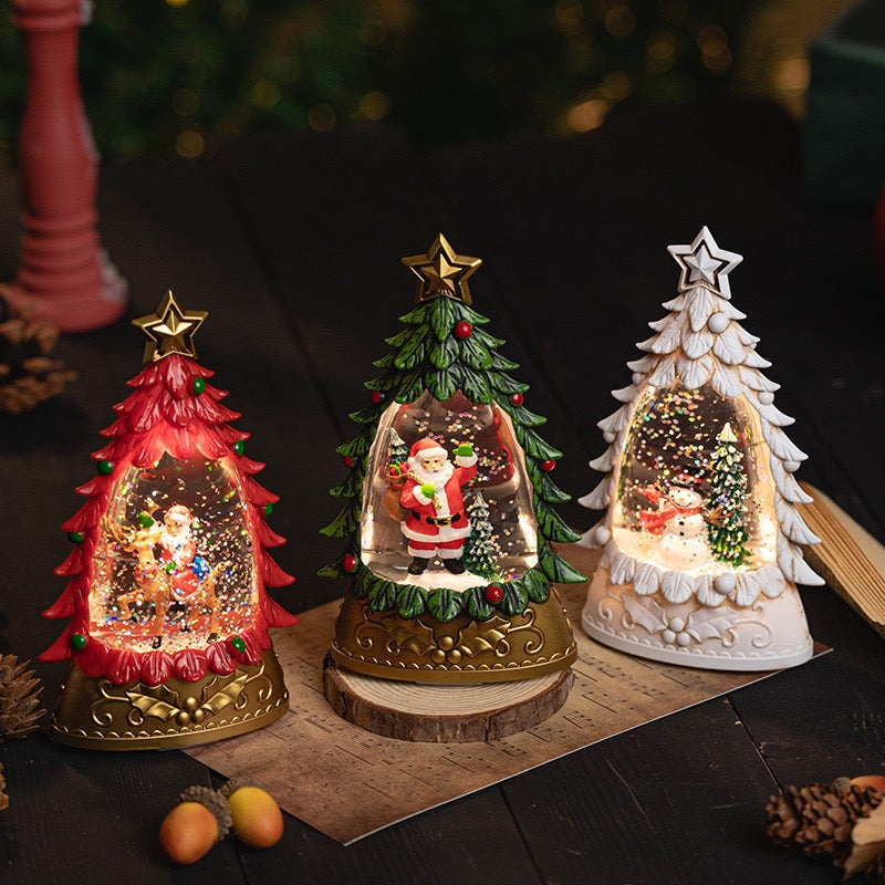 Christmas Tree Snow Dome + Night Lamp (5-9 Working Days Delivery)
