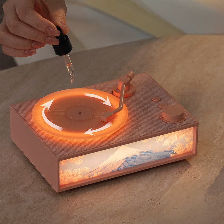 Modern Vinyl Bluetooth Speaker With Fragrance Diffuser (5-9 Working Days Delivery)