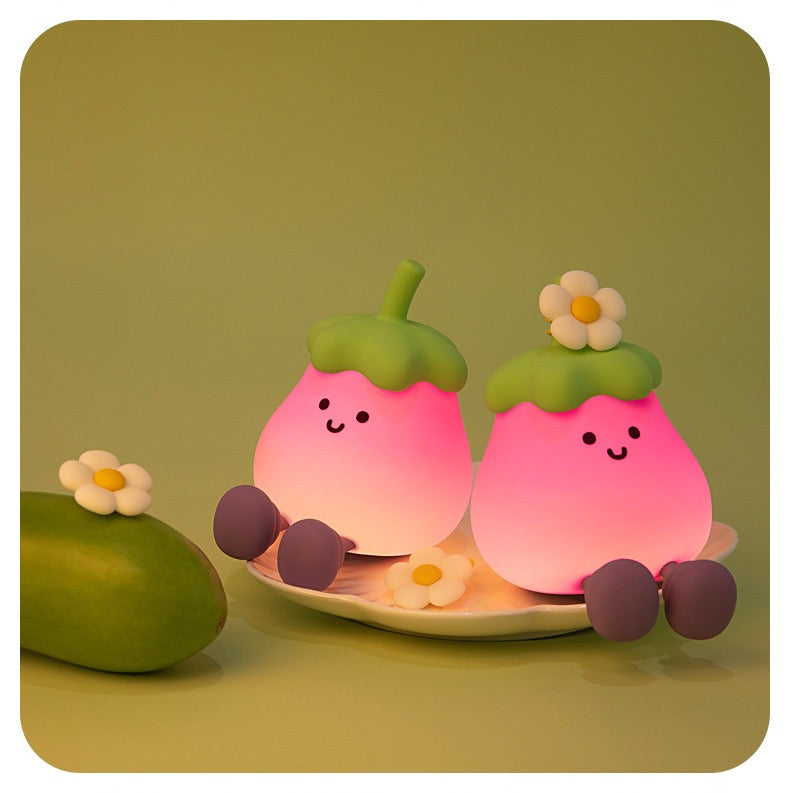 Eggplant LED Night Lamp (5-9 Working Days Delivery)