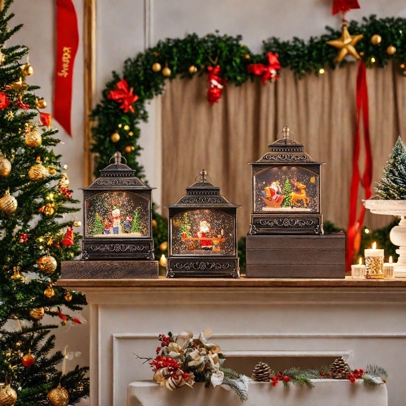 Christmas Chalet Snow Dome + Night Lamp (5-9 Working Days Delivery)