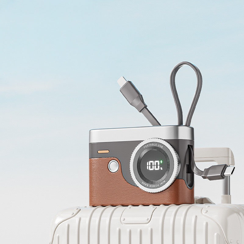 T-03 Retro Camera Powerbank 10000mAh (5-9 Working Days Delivery)