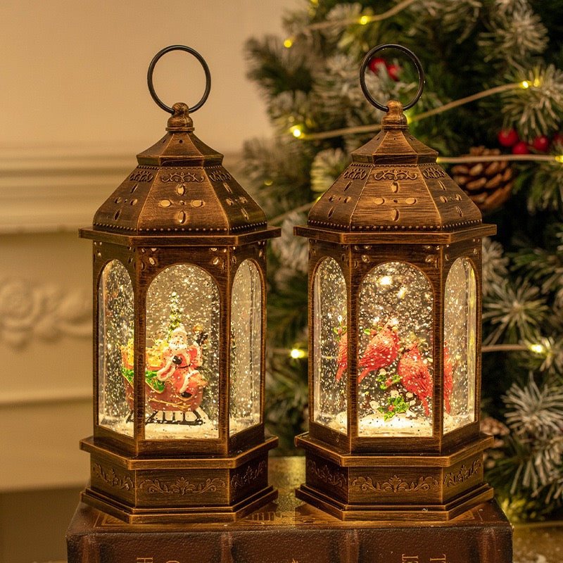 Lantern Tower Snow Dome + Night Lamp (5-9 Working Days Delivery)