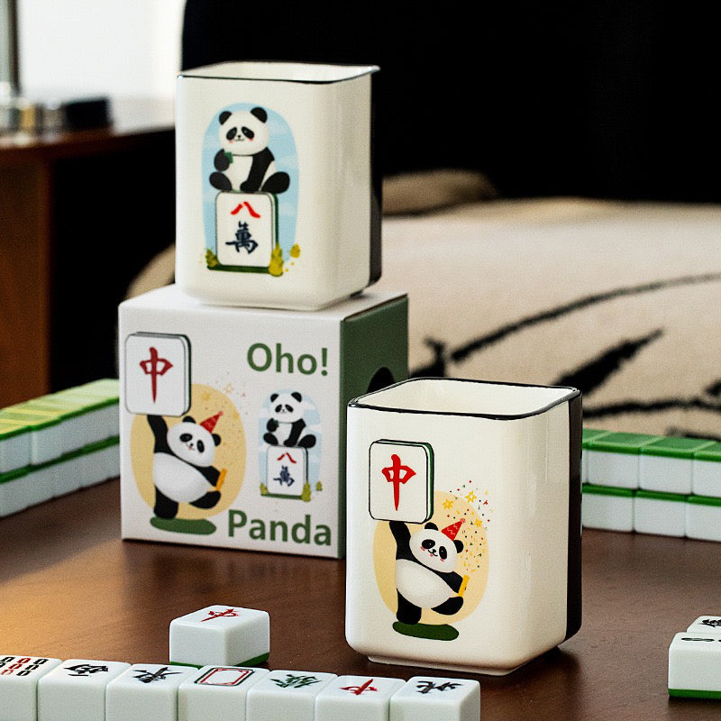 Panda Mahjong Ceramic Coffee Mug (5-9 Working Days Delivery)