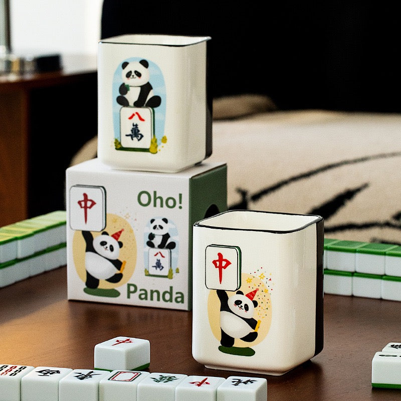Panda Mahjong Ceramic Coffee Mug (5-9 Working Days Delivery)
