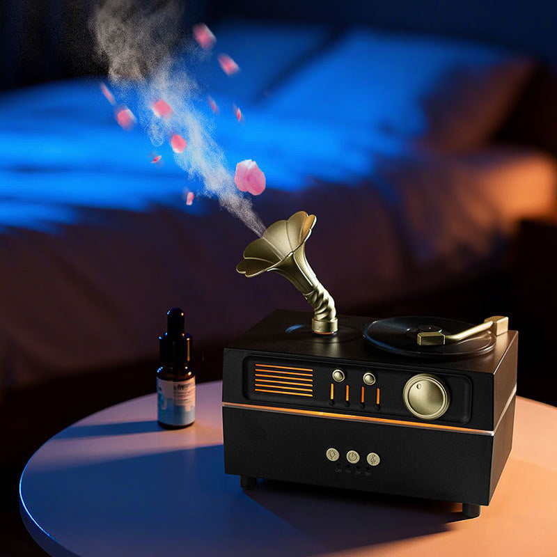 Classic Gramophone 2 in 1 Fragrance Diffuser + Bluetooth Speaker (5-9 Working Days Delivery)