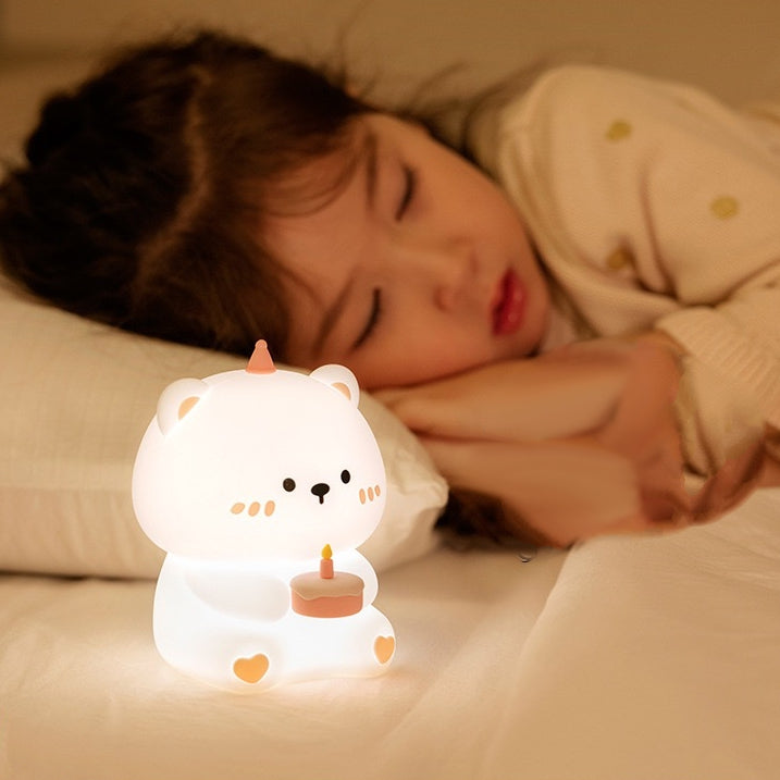<< 1-4 DAYS DELIVERY >> Birthday Bear LED Night Lamp