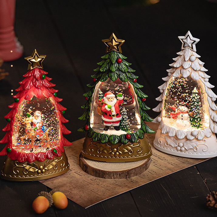 Christmas Tree Snow Dome + Night Lamp (5-9 Working Days Delivery)