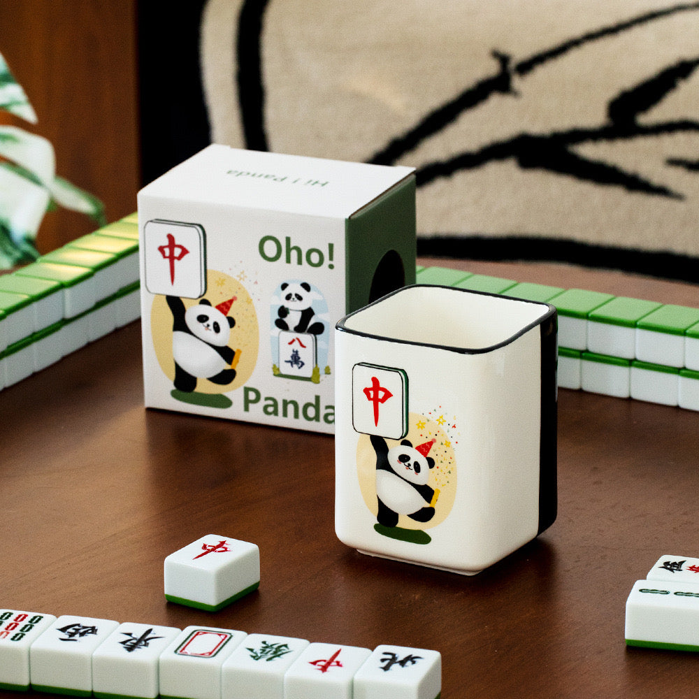 Panda Mahjong Ceramic Coffee Mug (5-9 Working Days Delivery)