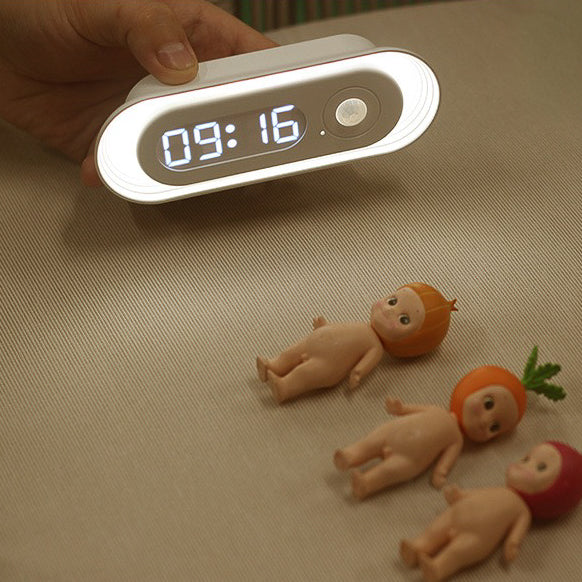 Motion Sensing LED Lamp + Display Clock (5 - 9 Working Days Delivery)