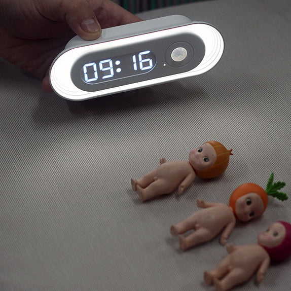 Motion Sensing LED Lamp + Display Clock (5 - 9 Working Days Delivery)