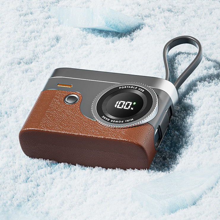 T-03 Retro Camera Powerbank 10000mAh (5-9 Working Days Delivery)