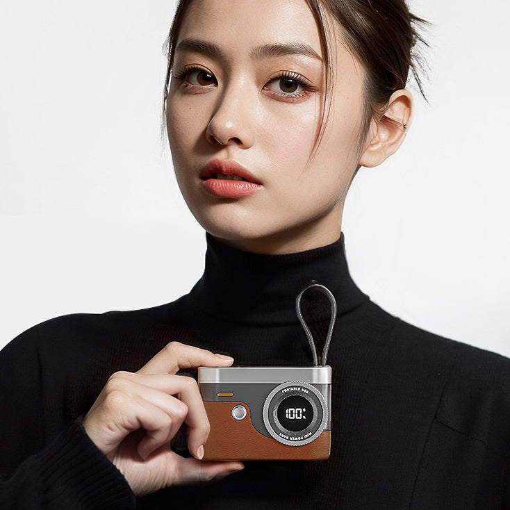 T-03 Retro Camera Powerbank 10000mAh (5-9 Working Days Delivery)