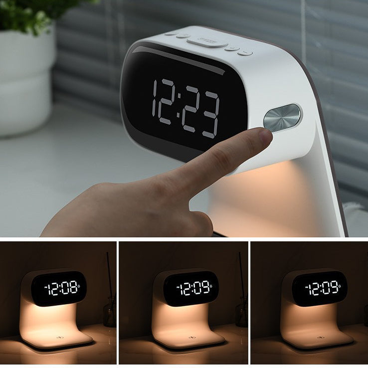 V2 Modern Multifunctional Wireless Charging Pad + LED Lamp + Display Clock (5 - 9 Working Days Delivery)
