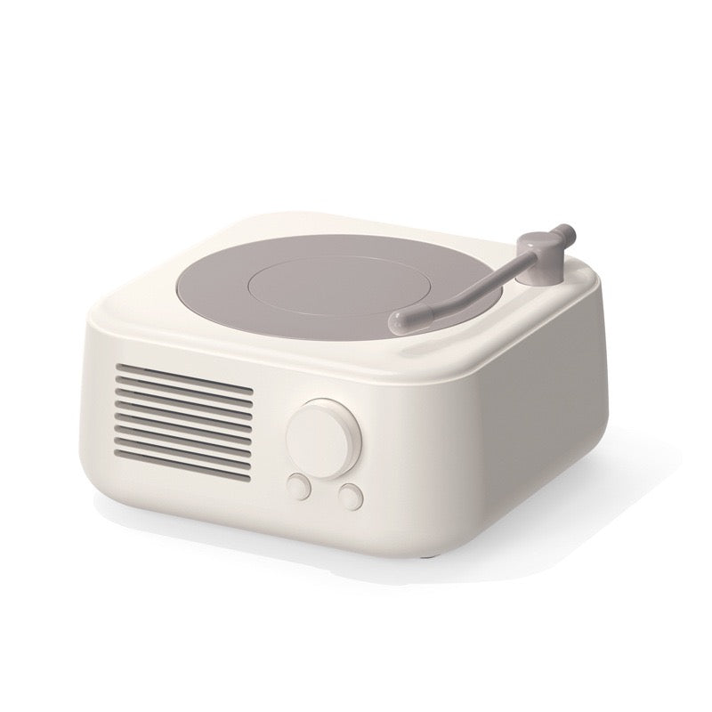<< READY STOCK >> Round X17 Vintage Vinyl Player Bluetooth Speaker