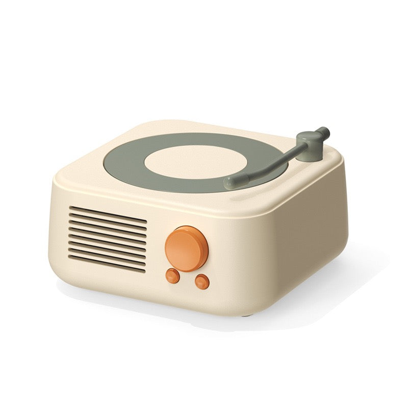 << READY STOCK >> Round X17 Vintage Vinyl Player Bluetooth Speaker