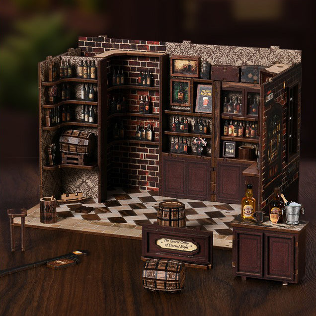 DIY Self-Assembled Miniature Kit - Corner Tavern & Cafe (5-9 Working Days Delivery)