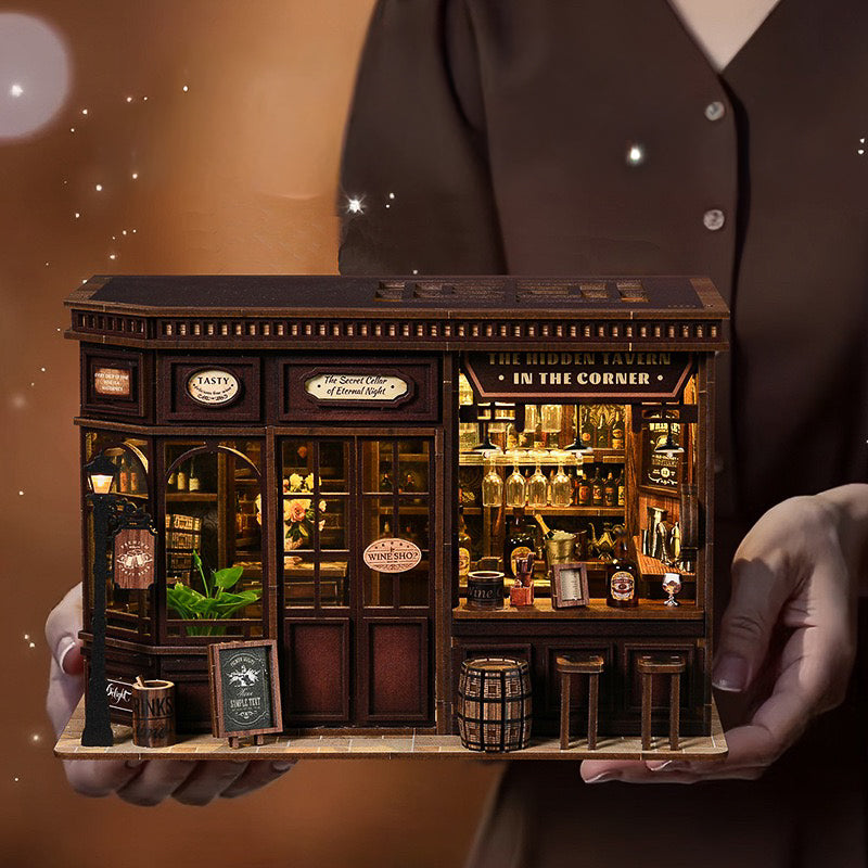 DIY Self-Assembled Miniature Kit - Corner Tavern & Cafe (5-9 Working Days Delivery)