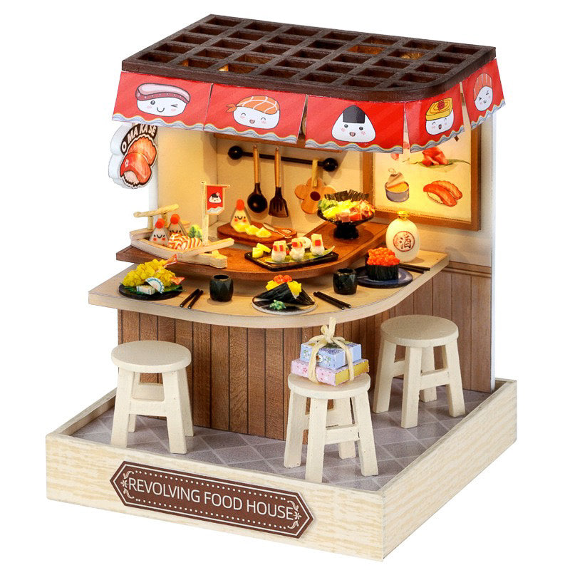 DIY Self-Assembled Miniature Kit - Sushi Bar (5-9 Working Days Delivery)