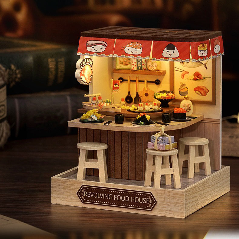 DIY Self-Assembled Miniature Kit - Sushi Bar (5-9 Working Days Delivery)