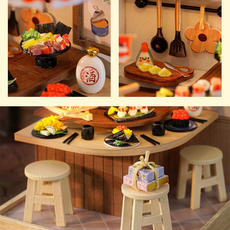 DIY Self-Assembled Miniature Kit - Sushi Bar (5-9 Working Days Delivery)