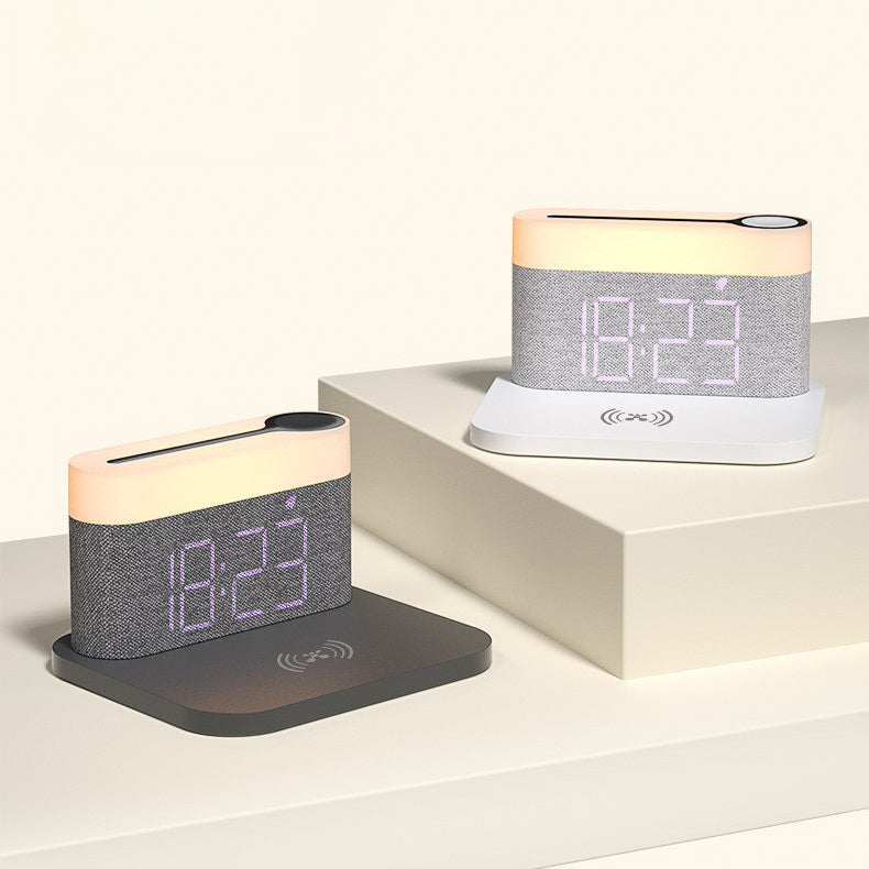 S26W Wireless Charging Pad + LED Lamp + Display Clock (5 - 9 Working Days Delivery)
