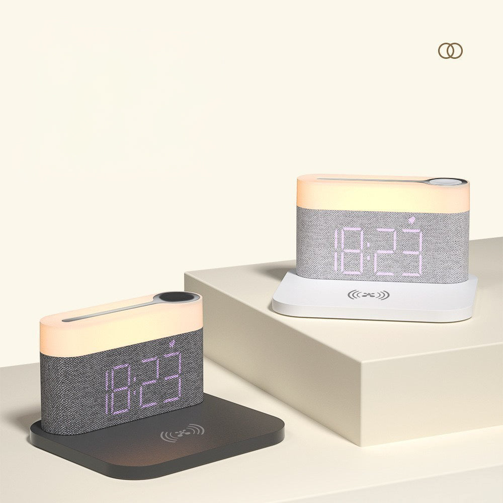 S26W Wireless Charging Pad + LED Lamp + Display Clock (5 - 9 Working Days Delivery)