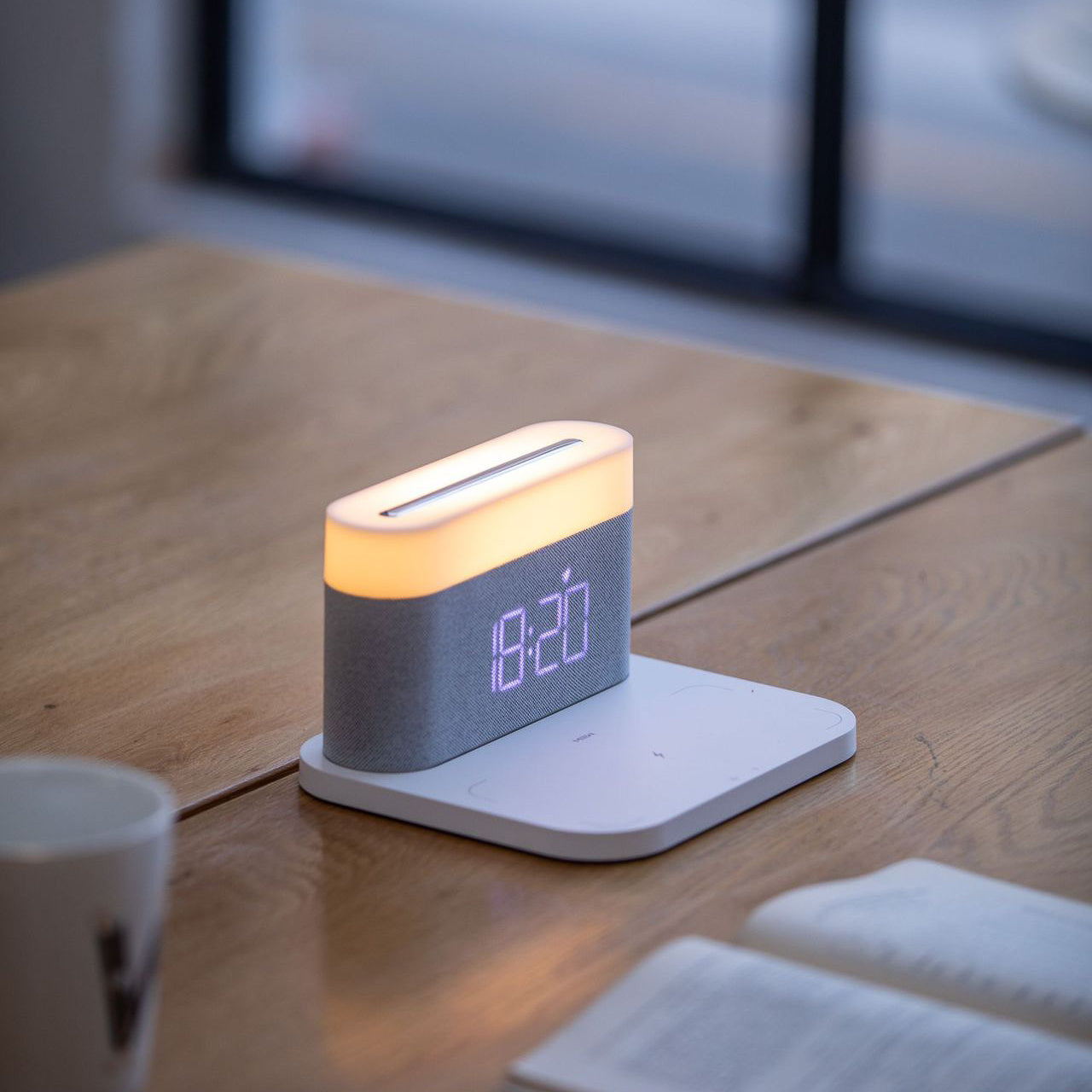 S26W Wireless Charging Pad + LED Lamp + Display Clock (5 - 9 Working Days Delivery)