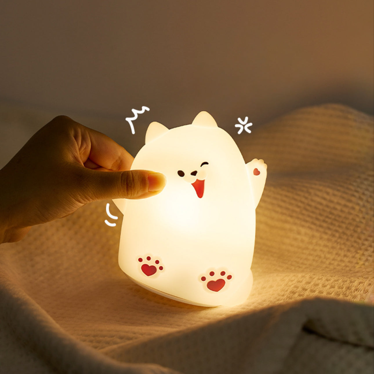 Cheerful Puppy LED Night Lamp (5-9 Working Days Delivery)