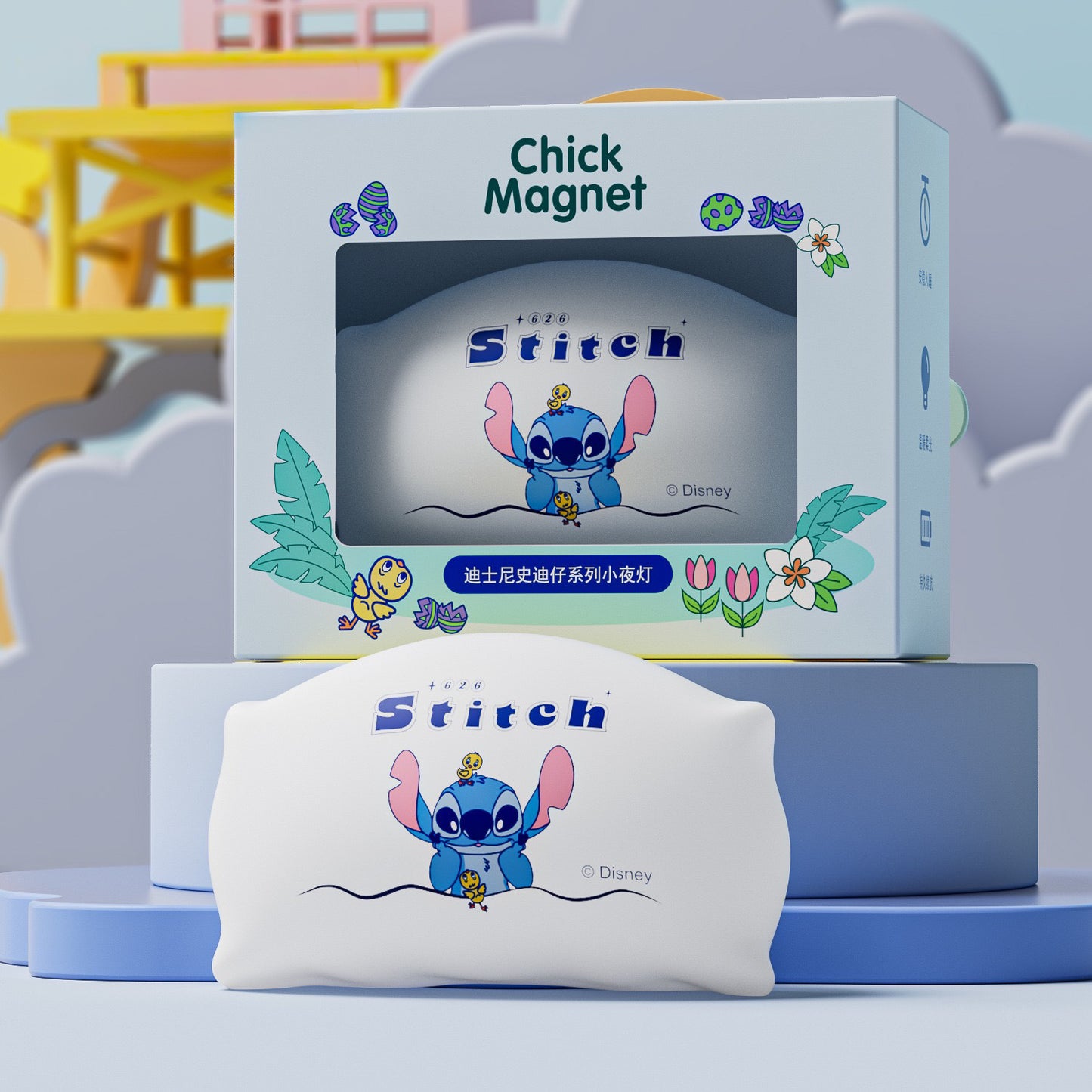 Lotso & Stitch Pillow LED Night Lamp (5-9 Working Days Delivery)