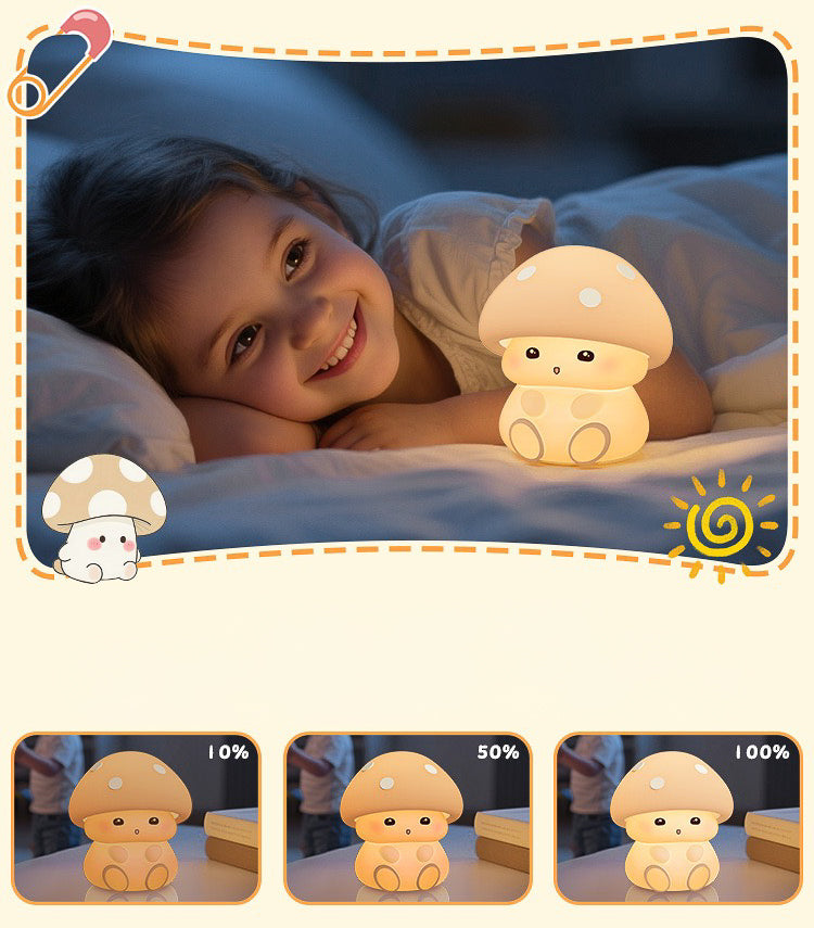 Baby Mushroom LED Night Lamp (5-9 Working Days Delivery)