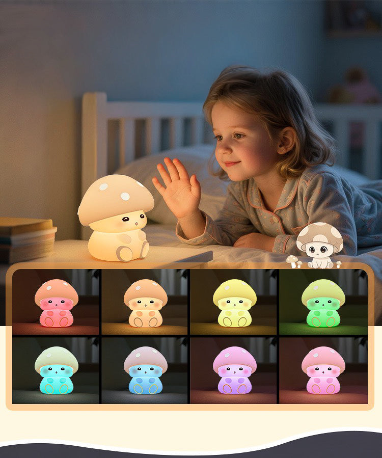 Baby Mushroom LED Night Lamp (5-9 Working Days Delivery)