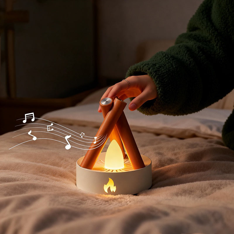 Modern Campfire 2 in 1 White Noise Player + LED Night Lamp (5-9 Working Days Delivery)